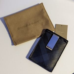 Burberry Chase Checkered Card Case/Wallet